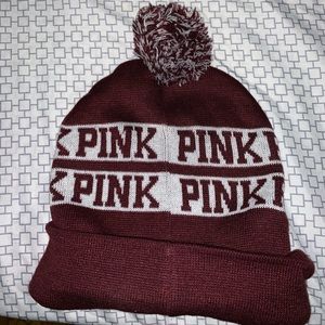 VS PiNK  Burgandy Beenie